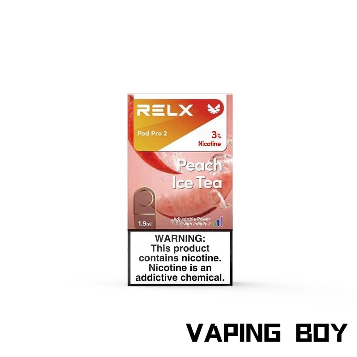 RELX Infinity Pod- Peach Ice Tea
