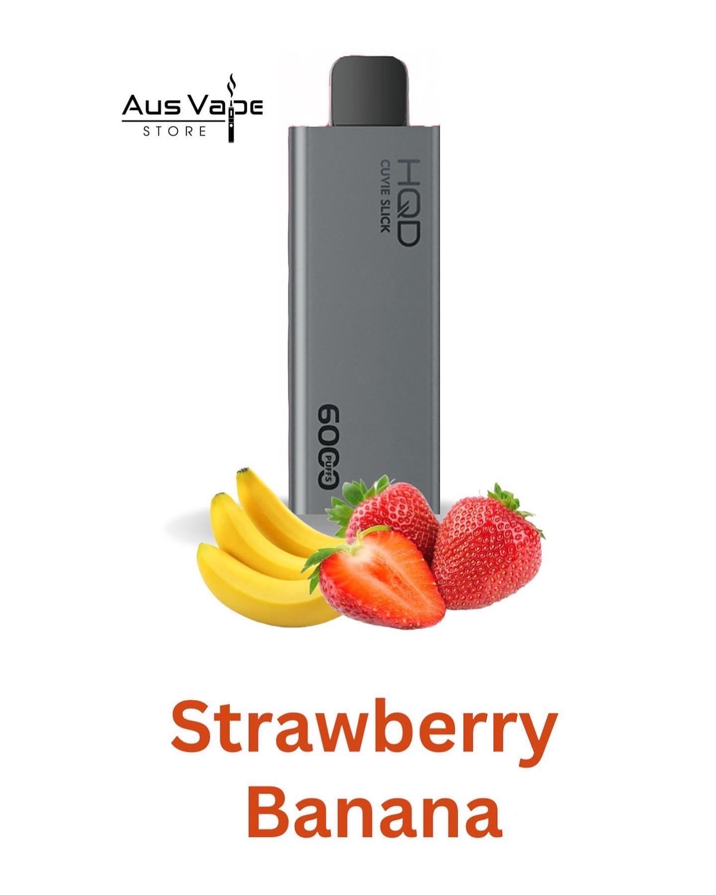HQD CUVIE SLICK – STRAWBERRY BANANA – 6000 PUFFS