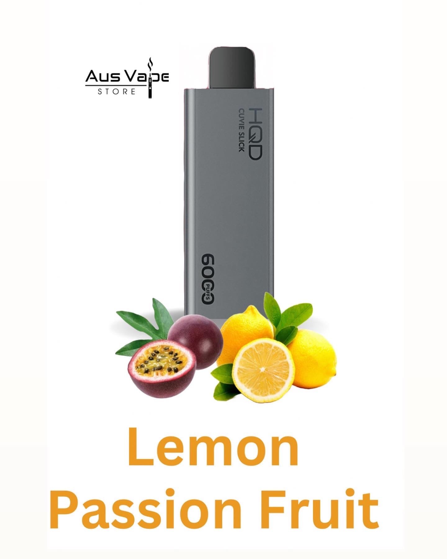 HQD CUVIE SLICK – LEMON PASSION FRUIT – 6000 PUFFS