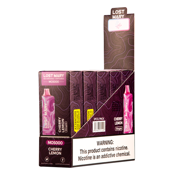 Cherry Lemon Lost Mary MO5000 - Image 3
