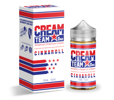 Cinnaroll By The Cream Team USA E Juice 100ml - Image 2