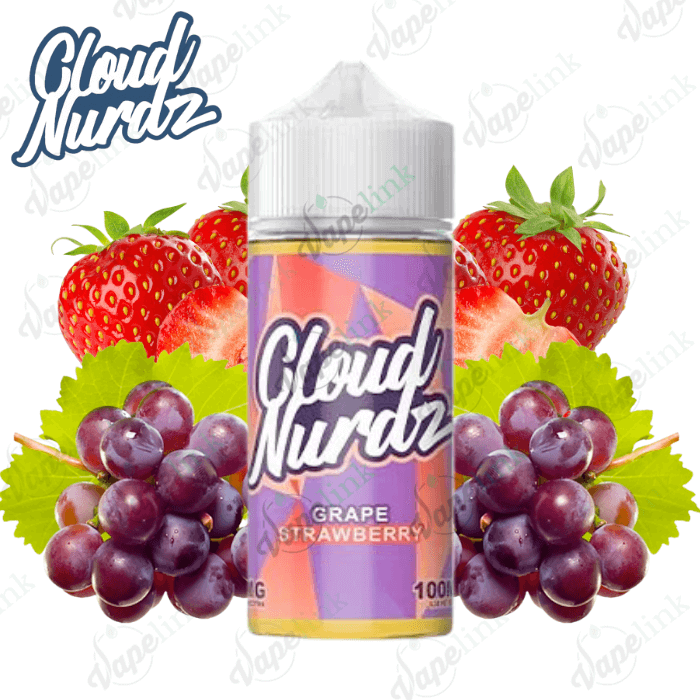 Cloud Nurdz – Grape Strawberry 100ml USA