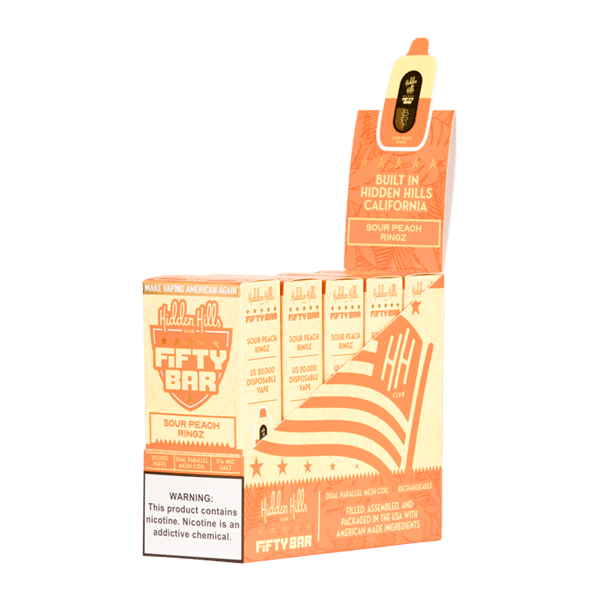 Sour Peach Ringz Hidden Hills X Fifty Bar - Image 2