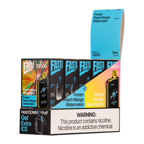 Peach Mango Watermelon / Frozen Peach Mango Watermelon FASTA Burrst 35000 - Image 3