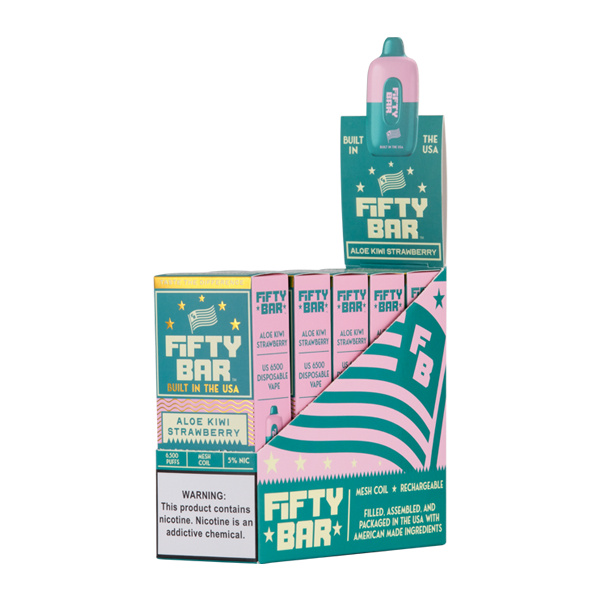 Aloe Kiwi Strawberry Fifty Bar - Image 2