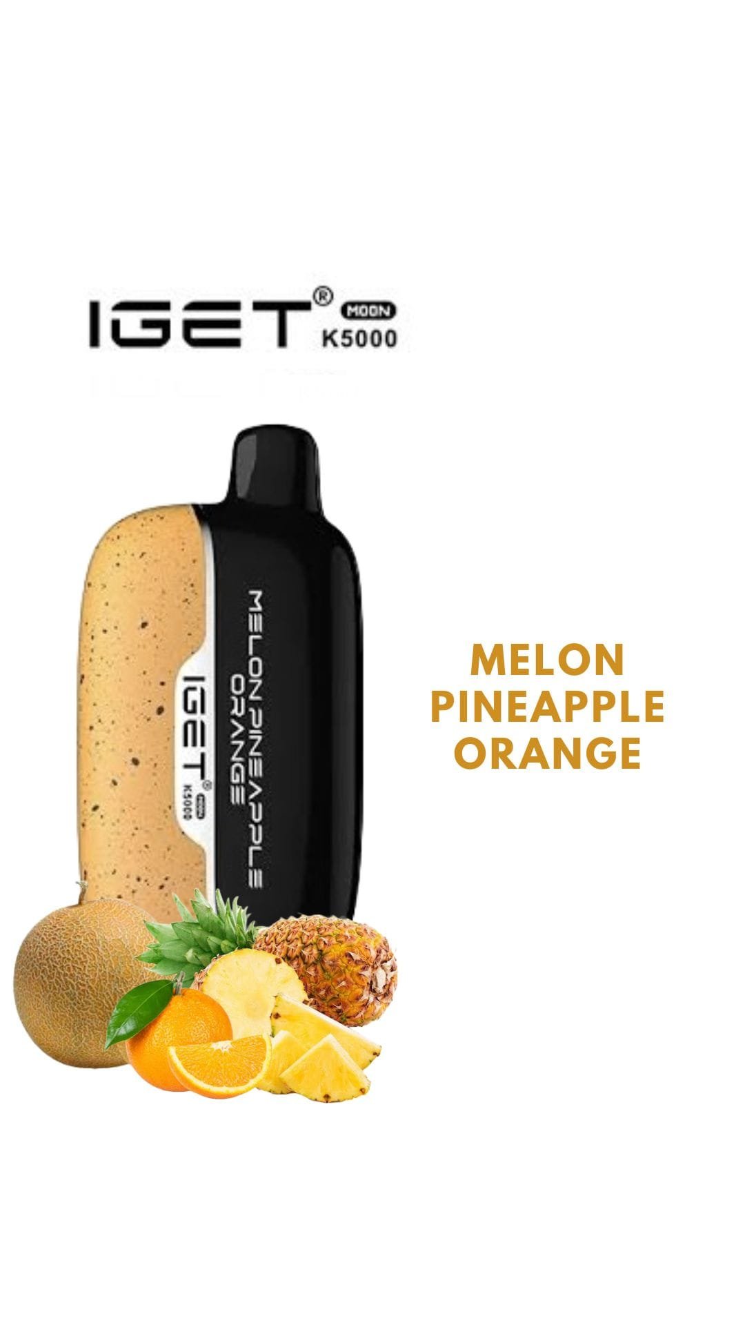 IGET MOON – MELON PINEAPPLE ORANGE – K5000 PUFFS