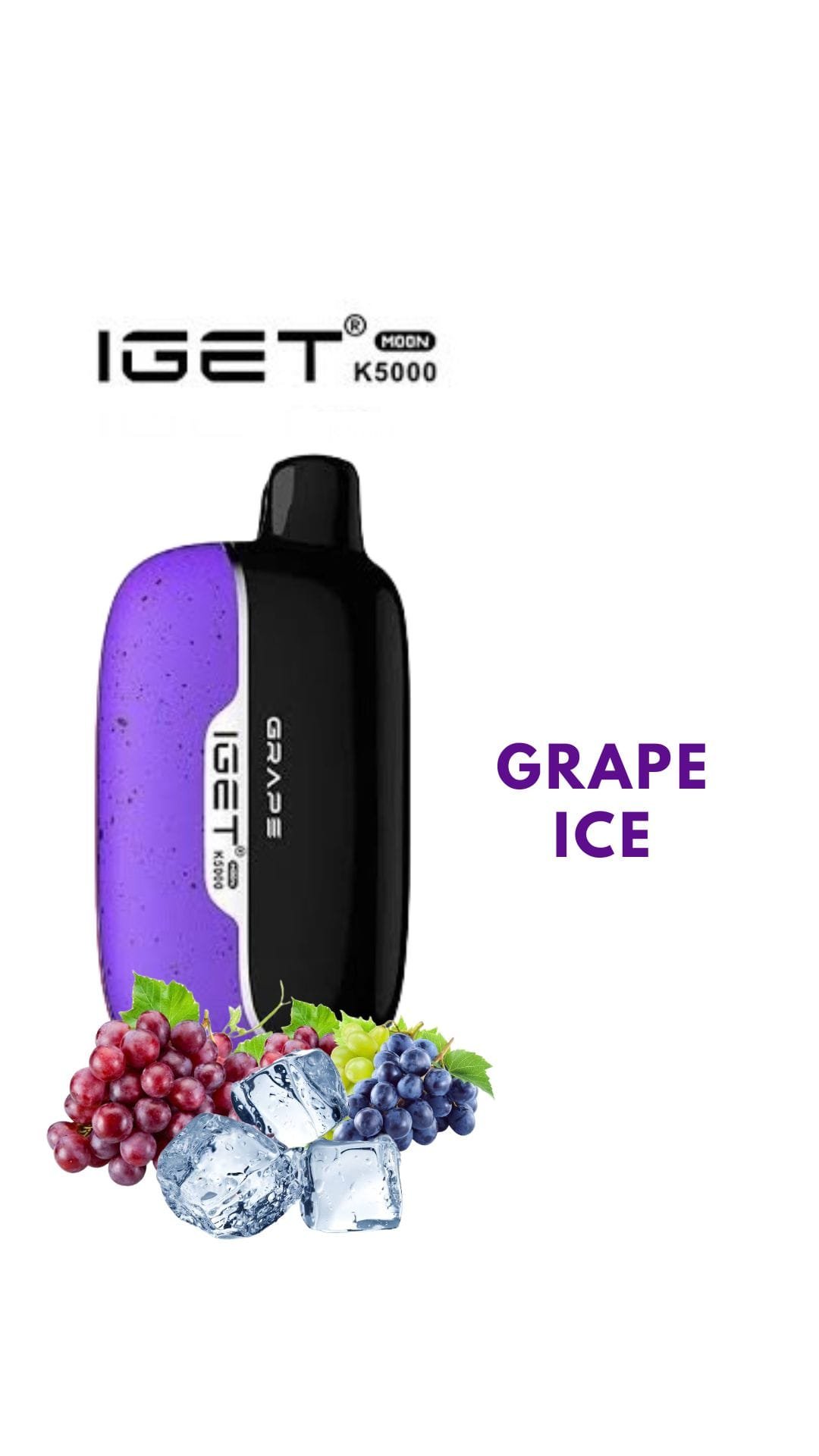 IGET MOON – GRAPE ICE – K5000 PUFFS