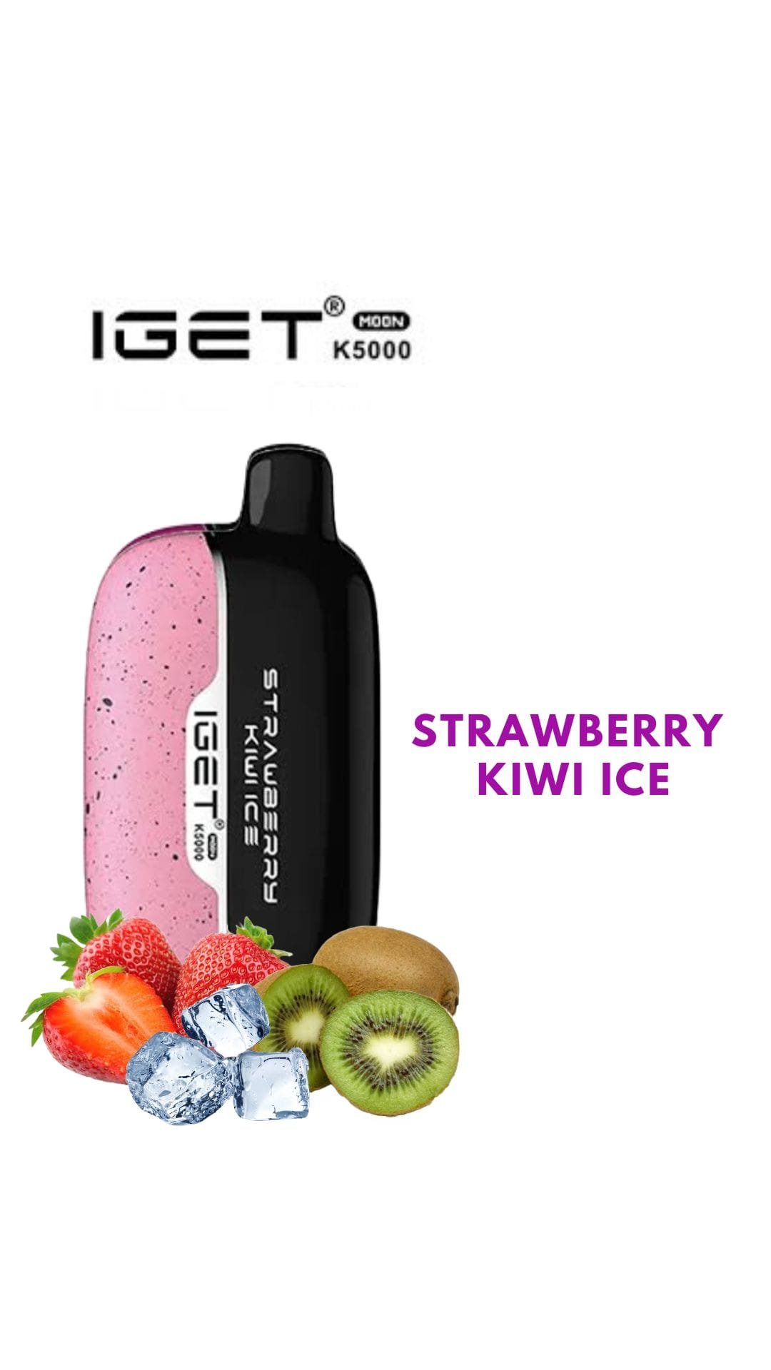 IGET MOON – STRAWBERRY KIWI ICE – K5000 PUFFS