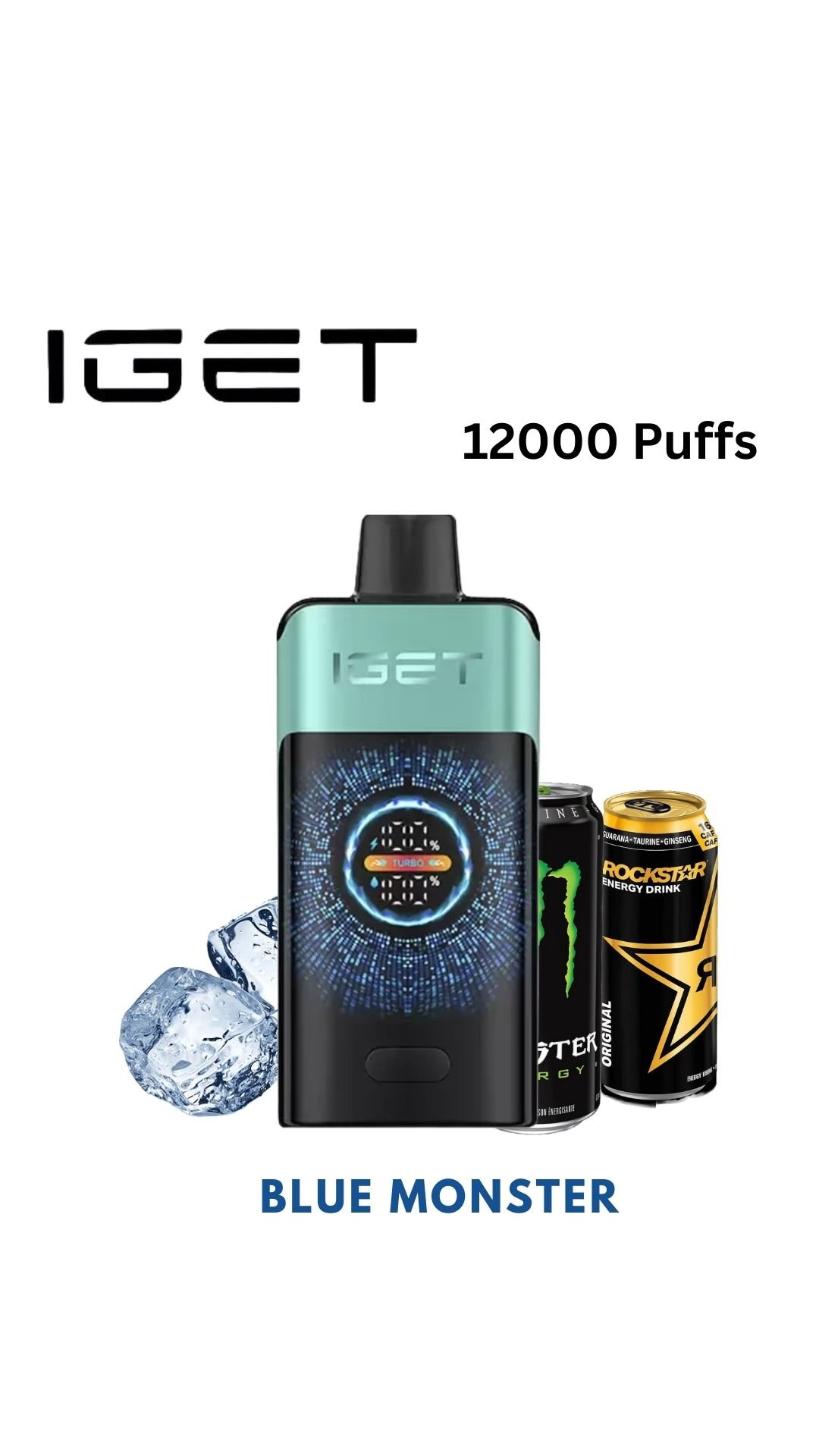 IGET ONE – BLUE MONSTER – 12000 PUFFS