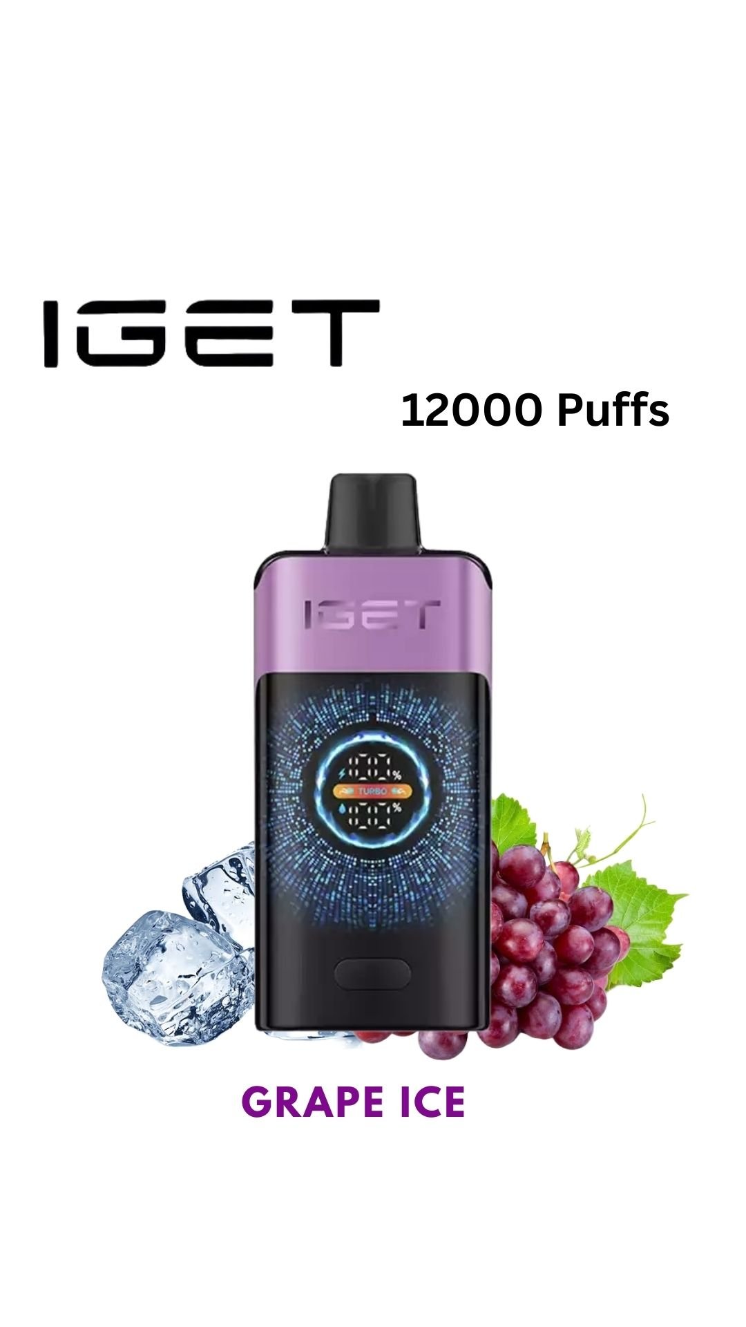 IGET ONE – GRAPE ICE – 12000 PUFFS