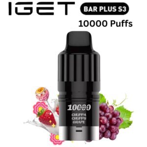 IGET BAR PLUS S3 POD ONLY – CHUPA CHUPS GRAPE – 10.000 PUFFS