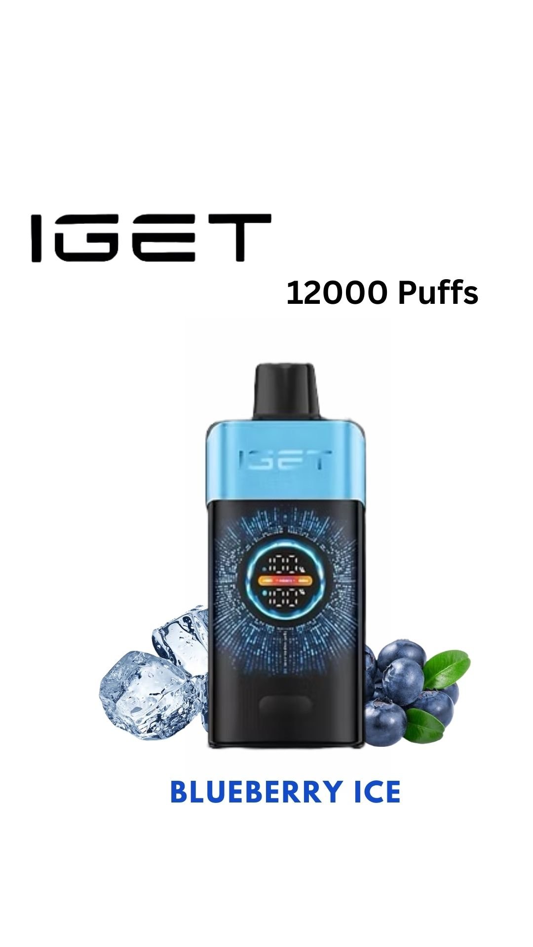 IGET ONE – BLUEBERRY ICE – 12000 PUFFS
