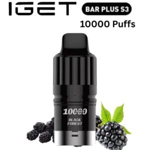 IGET BAR PLUS S3 POD ONLY – BLACK FOREST – 10.000 PUFFS