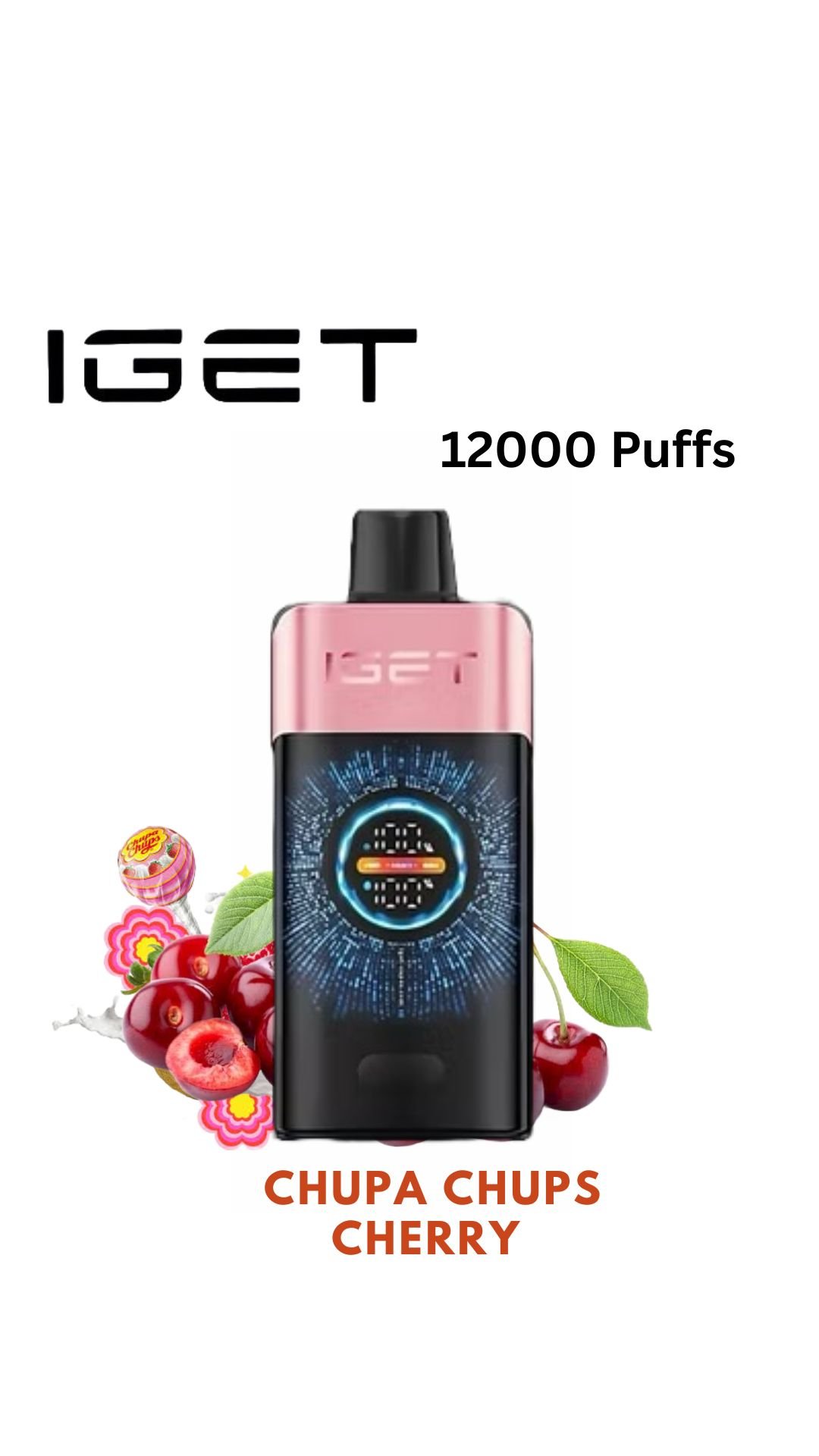 IGET ONE – CHUPA CHUPS CHERRY – 12000 PUFFS