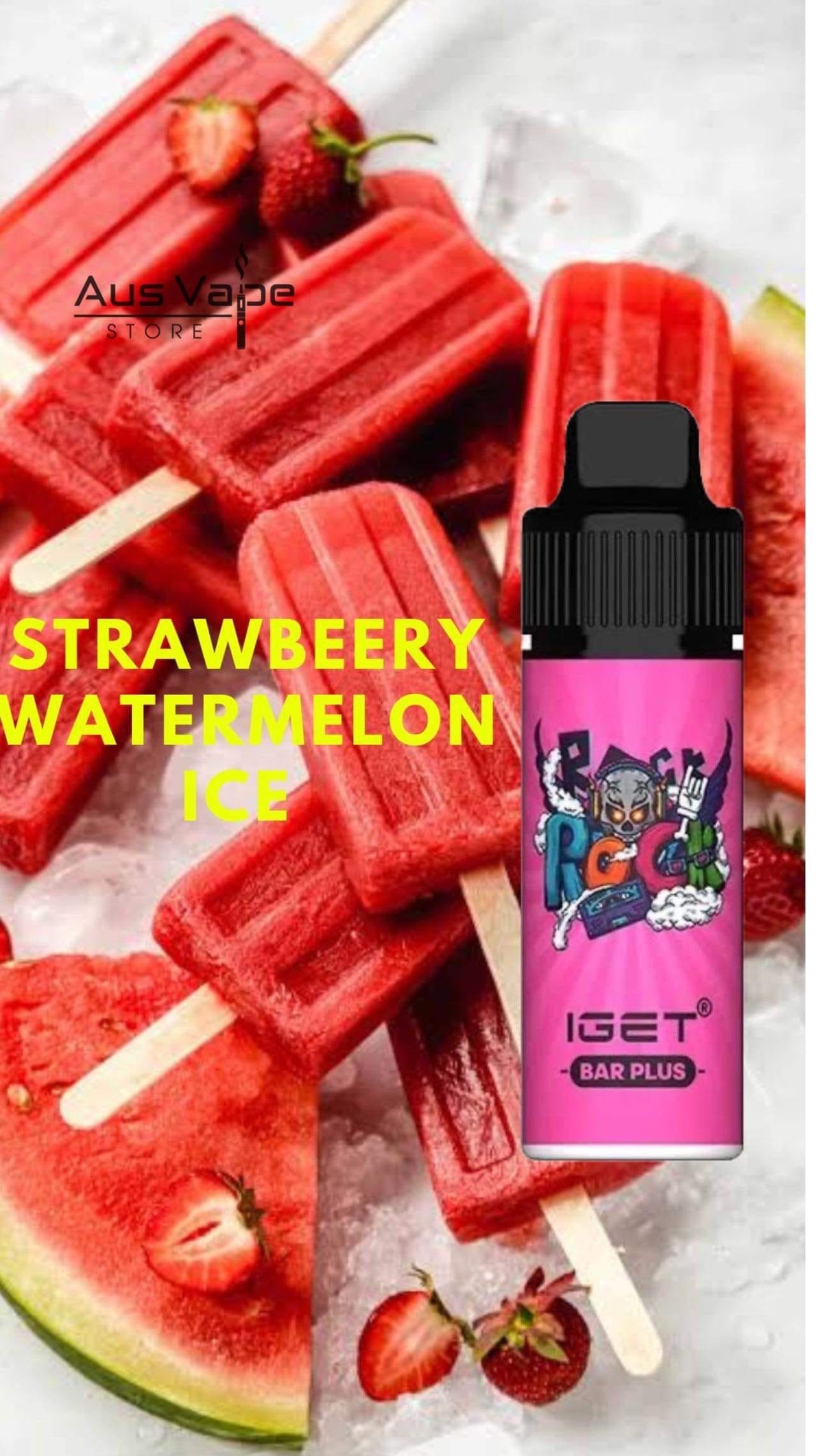 IGET BAR PLUS – STRAWBERRY WATERMELON ICE – 6000 PUFFS