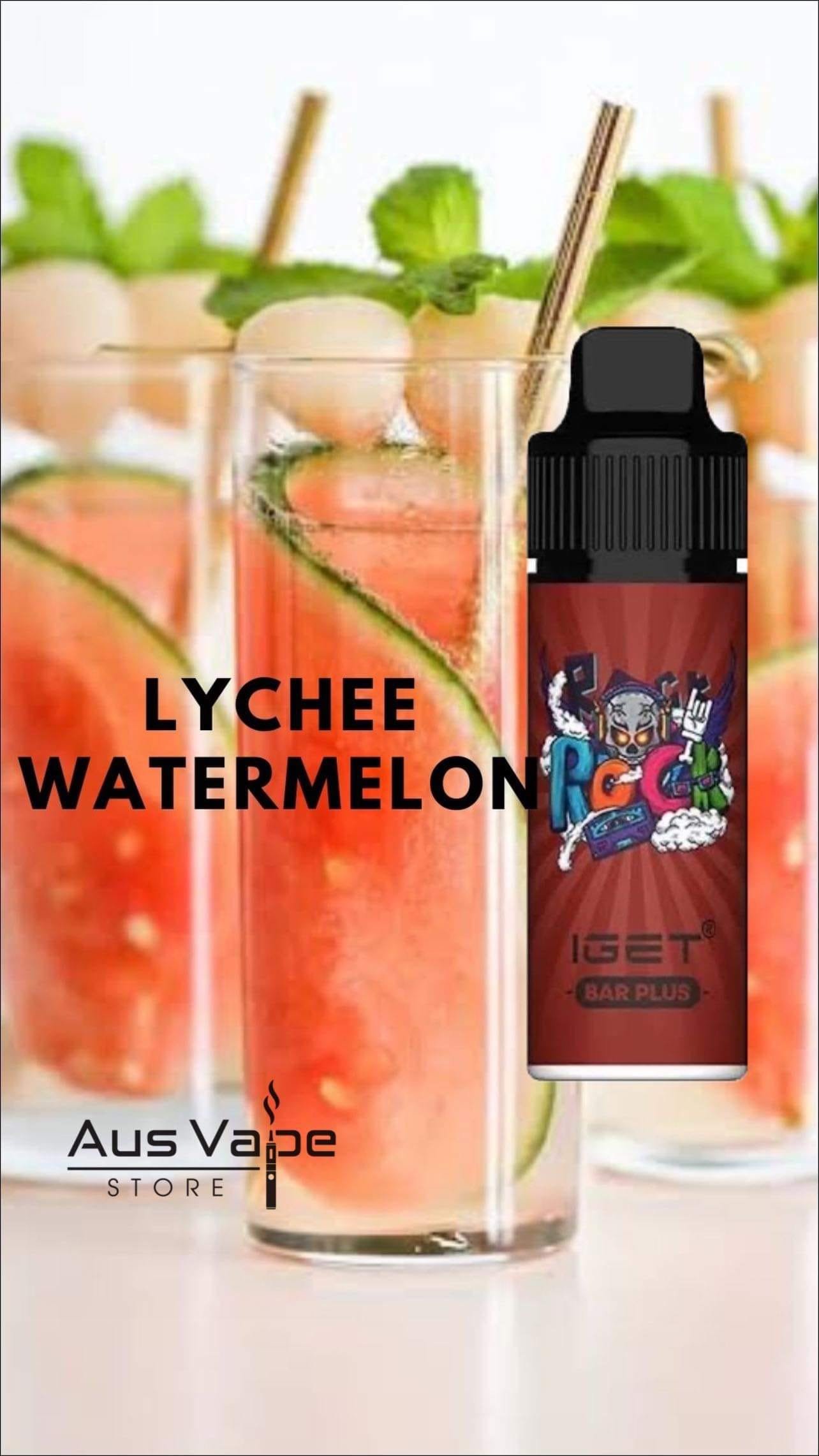 IGET BAR PLUS – LYCHEE WATERMELON – 6000 PUFFS