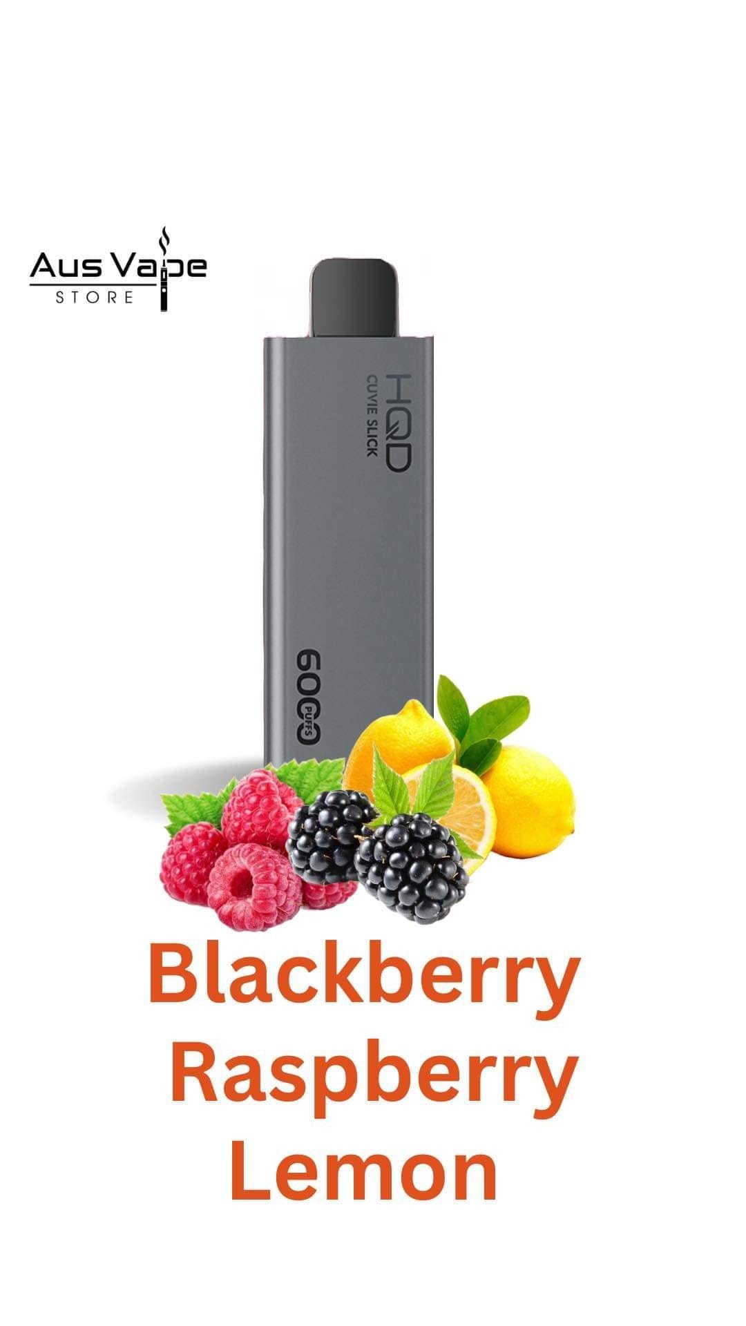 HQD CUVIE SLICK – BLACKBERRY RASPBERRY LEMON – 6000 PUFFS