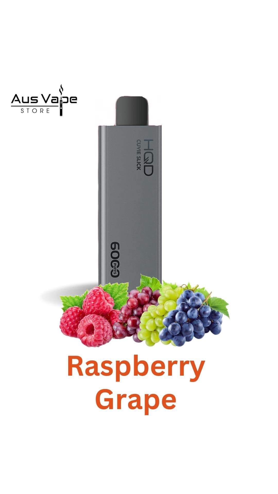 HQD CUVIE SLICK – RASPBERRY GRAPE – 6000 PUFFS