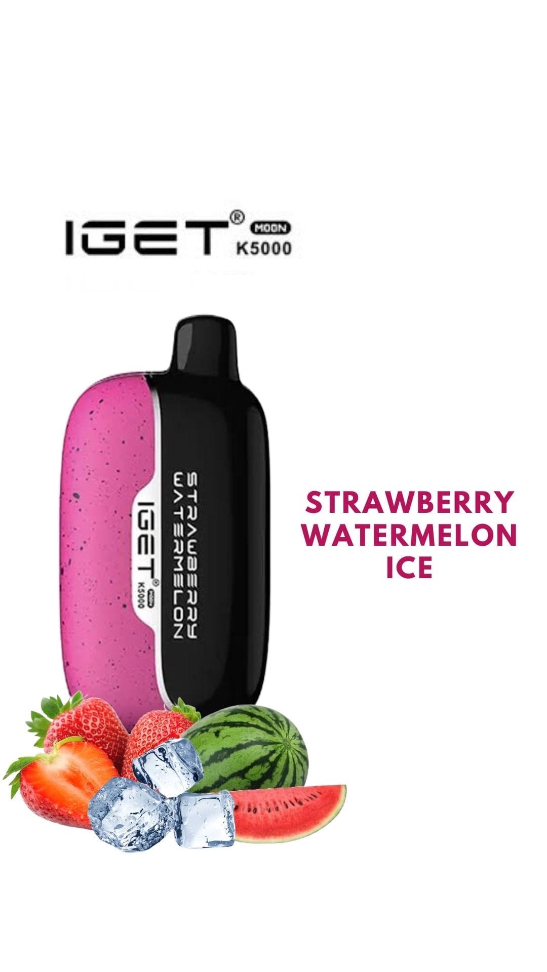 IGET MOON – STRAWBERRY WATERMELON ICE – K5000 PUFFS