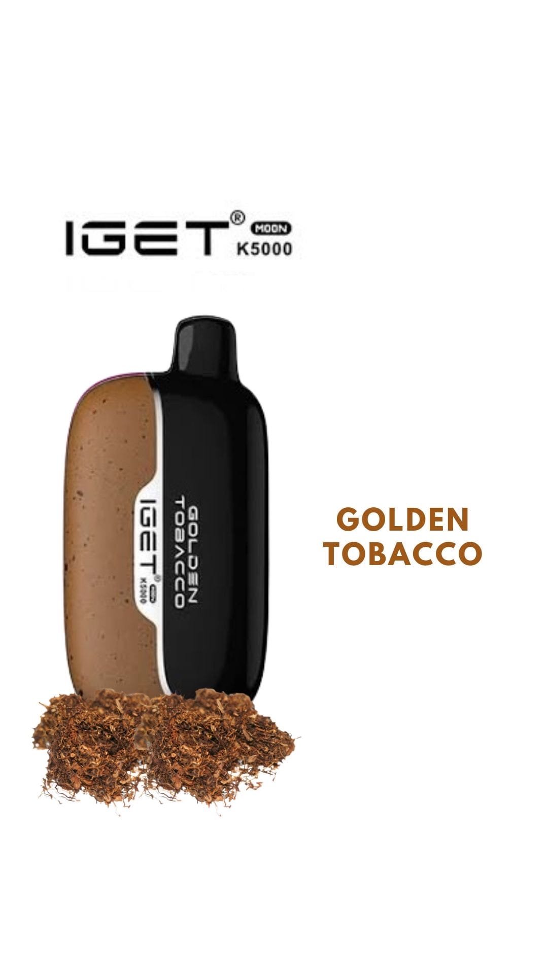 IGET MOON – GOLDEN TOBACCO – K5000 PUFFS