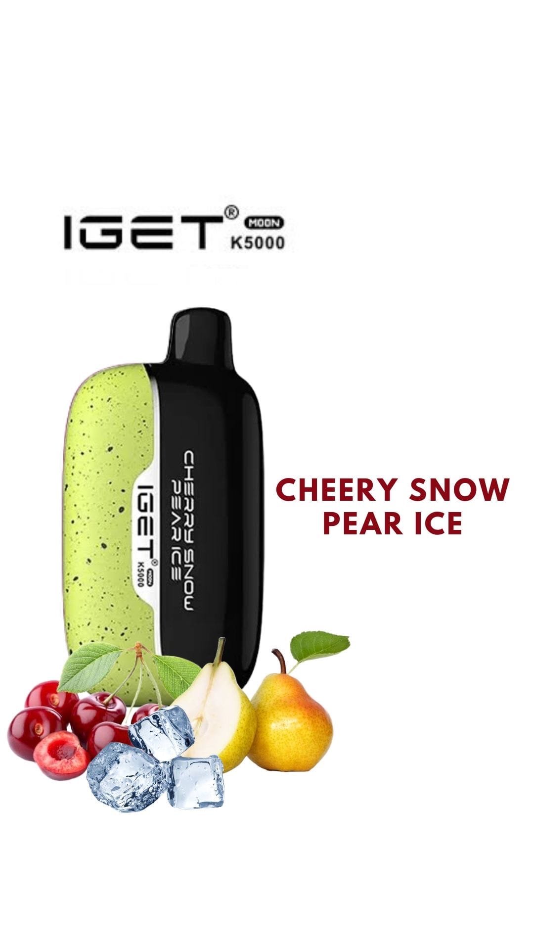 IGET MOON – CHERRY SNOW PEAR ICE – K5000 PUFFS