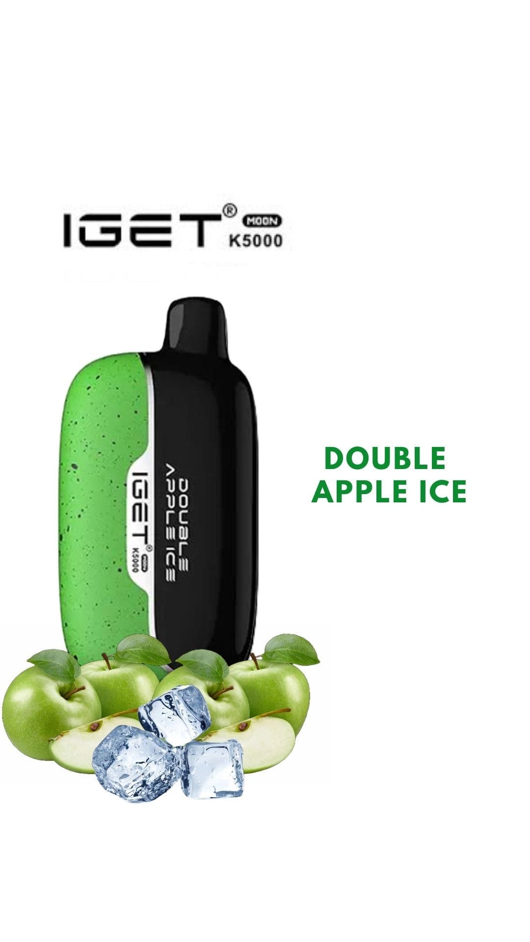 IGET MOON – DOUBLE APPLE ICE – K5000 PUFFS