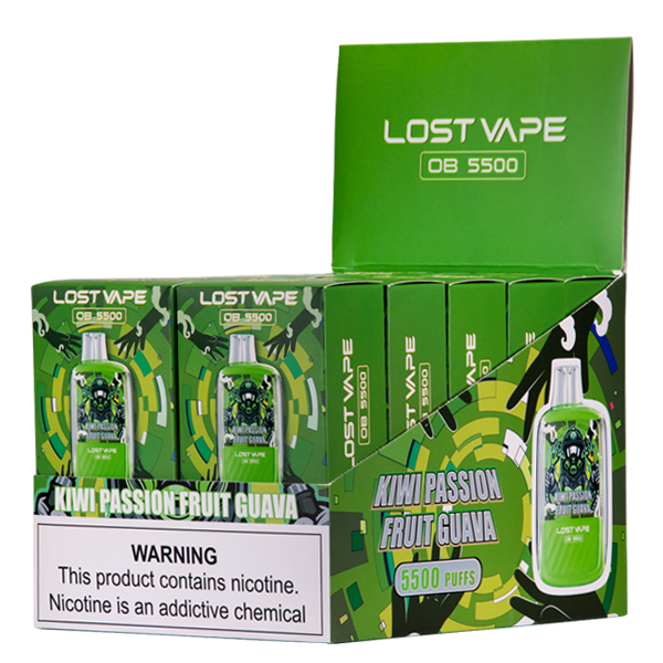Kiwi Passion Fruit Guava Lost Vape OB5500 - Image 2
