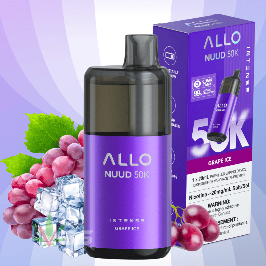 ALLO Nuud 50K Disposable Vape – Grape Ice