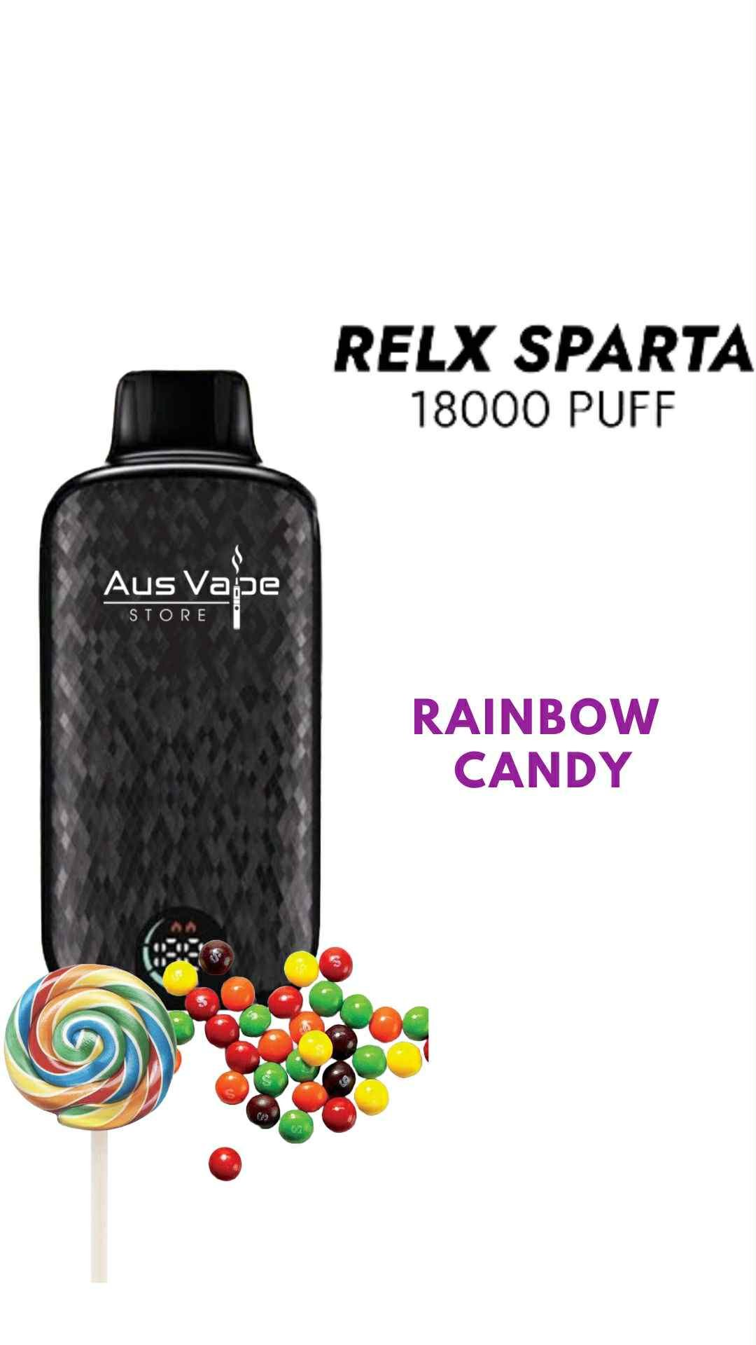RELX SPARTA – RAINBOW CANDY – 18.000 PUFFS