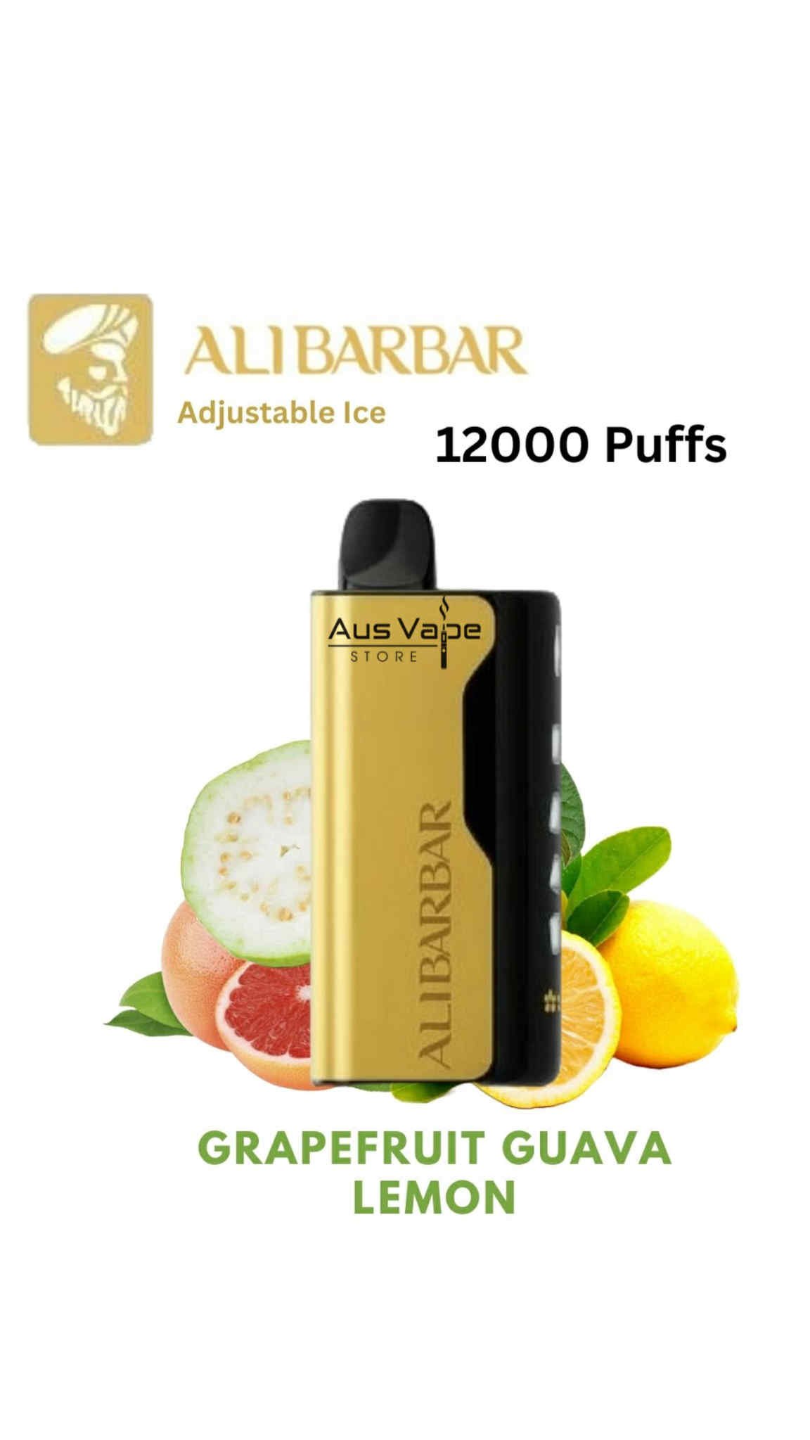ALIBARBAR ICE ADJUST – GRAPEFRUIT GUAVA LEMON – 12000 PUFFS