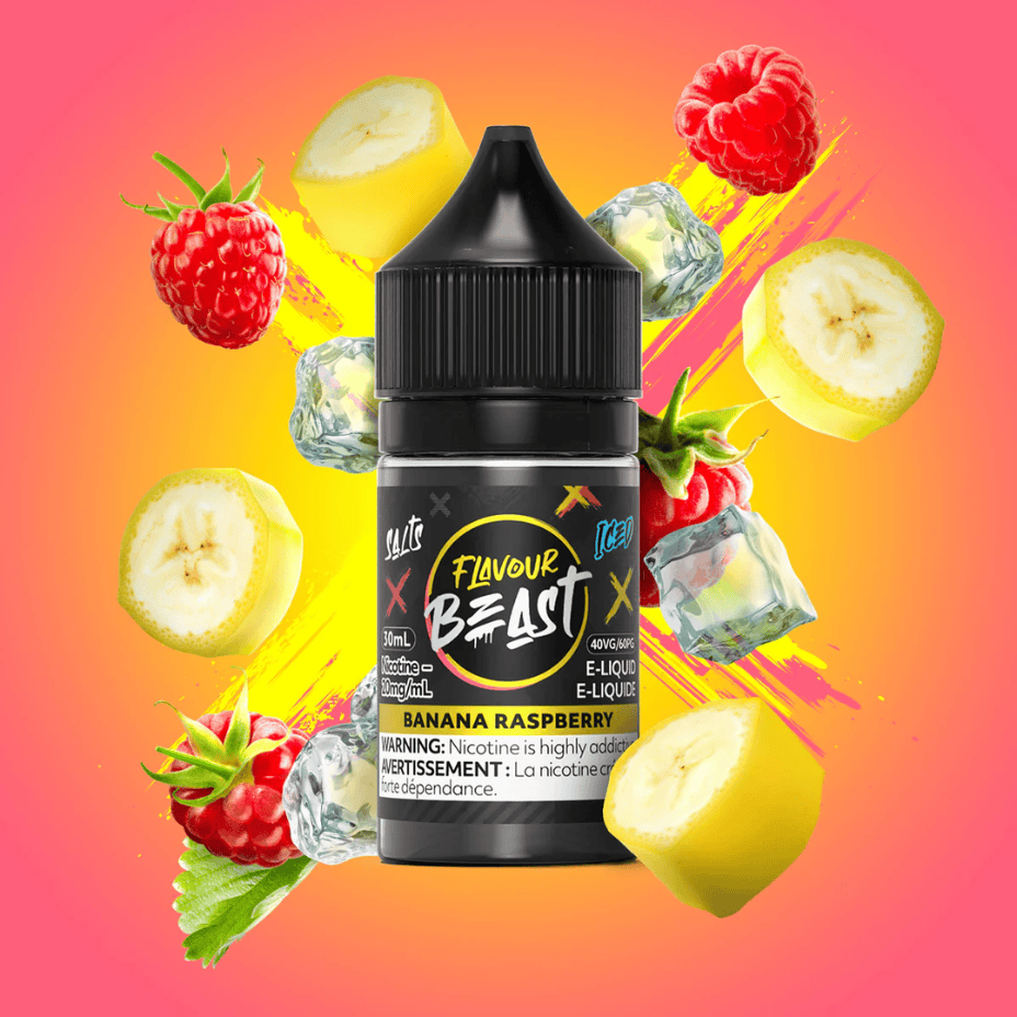 Banana Raspberry Iced Salts by Flavour Beast E-Liquid