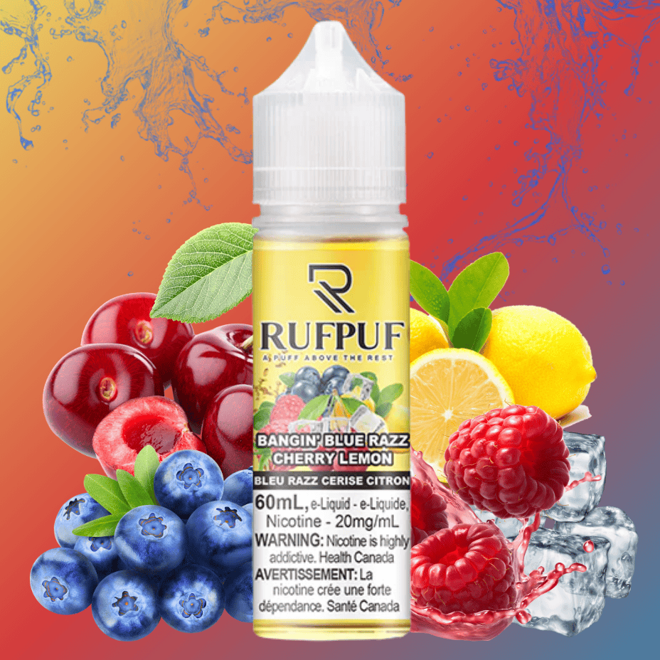 Bangin’ Blue Razz Cherry Lemon Ice Salt by Rufpuf E-Liquid-60ml