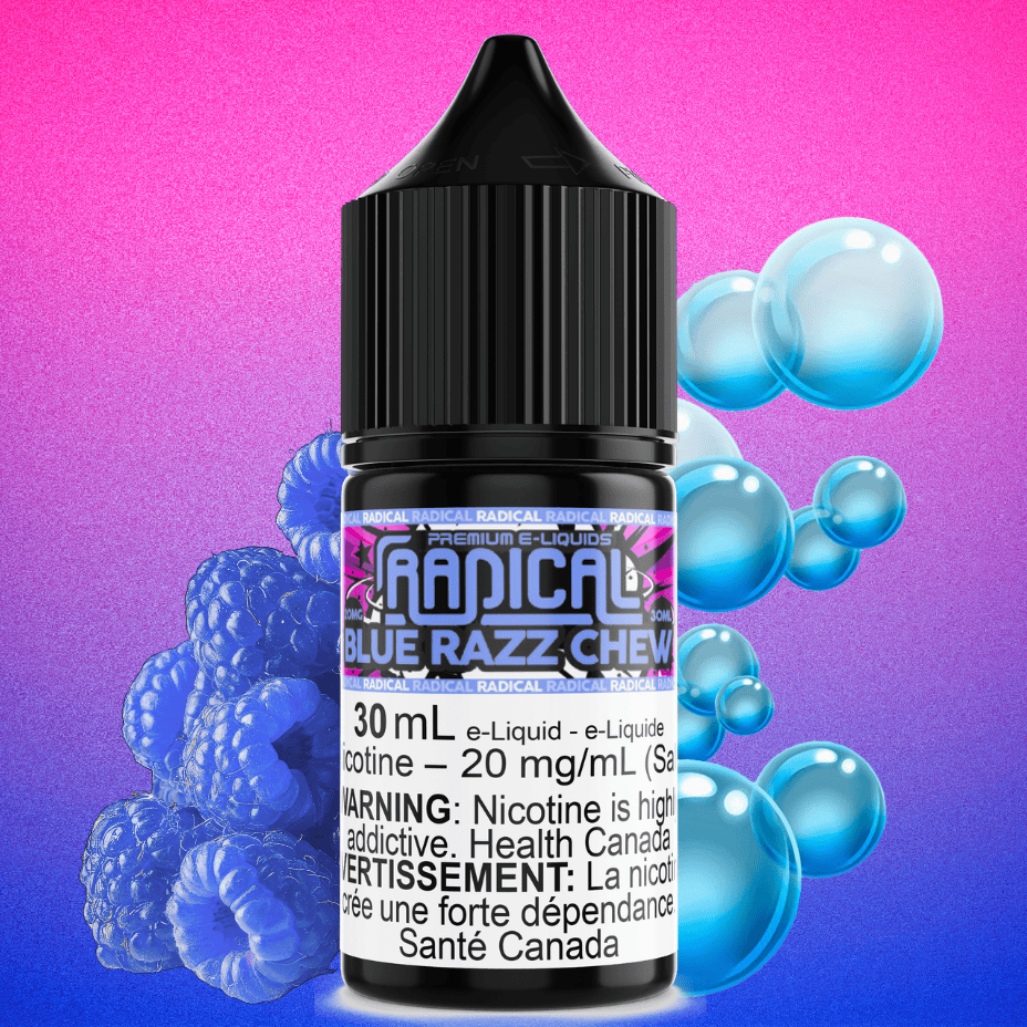 Blue Razz Chew Salt Nic by Radical E-liquid