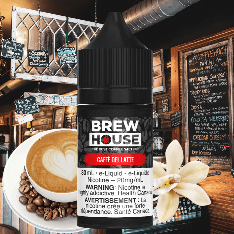 Caffe Del Latte Salt by Brew House E-Liquid - Image 3