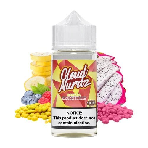 Cloud Nurdz Synthetic Banana Dragon Berry Vape Juice 100ml - Image 2