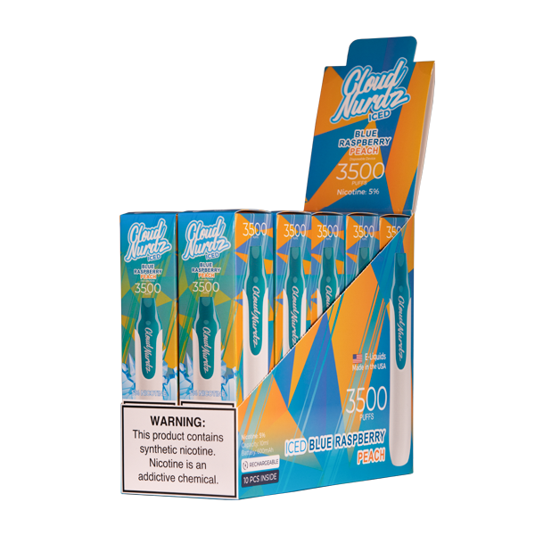 Iced Blue Raspberry Peach Cloud Nurdz 3500 - Image 2