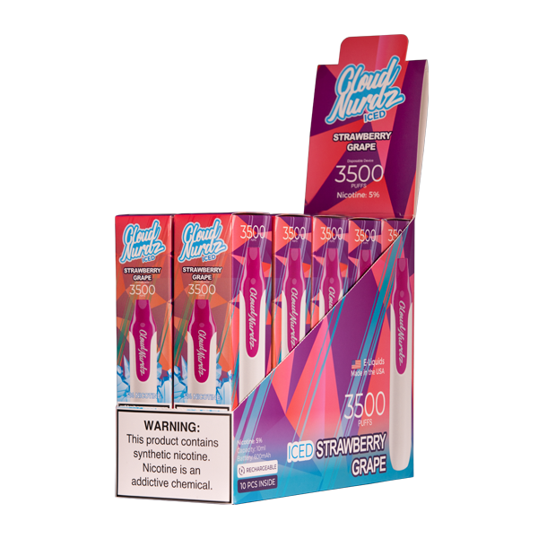 Iced Strawberry Grape Cloud Nurdz 3500 - Image 2