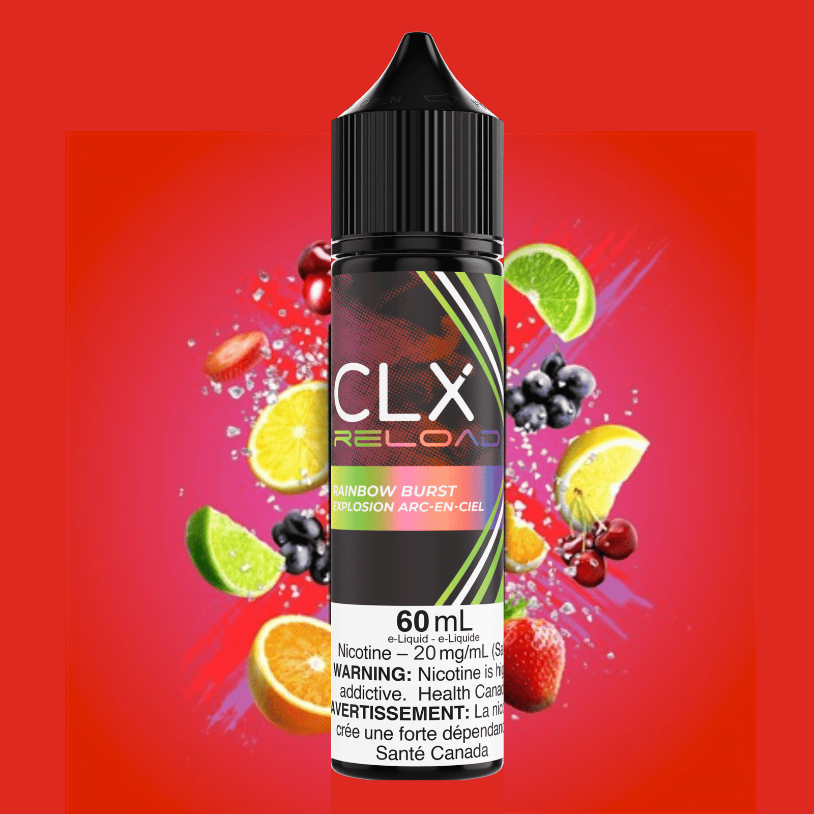 CLX Reload 60ml Salt – Rainbow Burst - Image 2