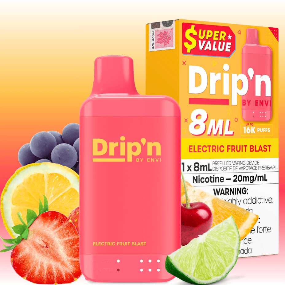 Drip’n by Envi 16K Disposable Vape – Electric Fruit Blast