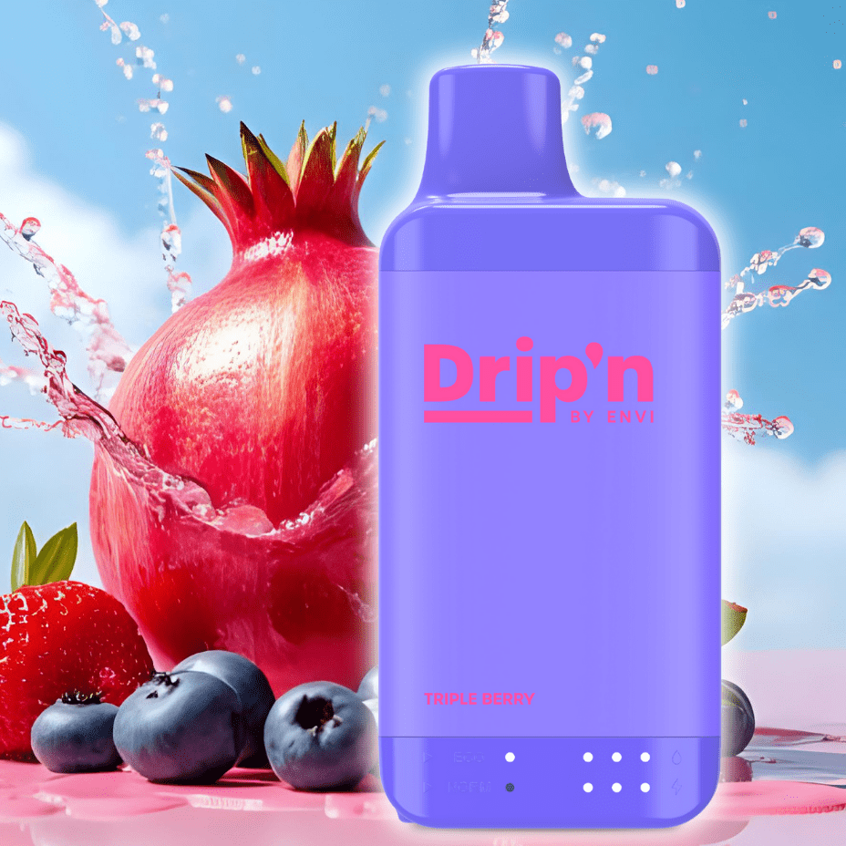 Drip’n by Envi 16K Disposable Vape – Triple Berry - Image 3