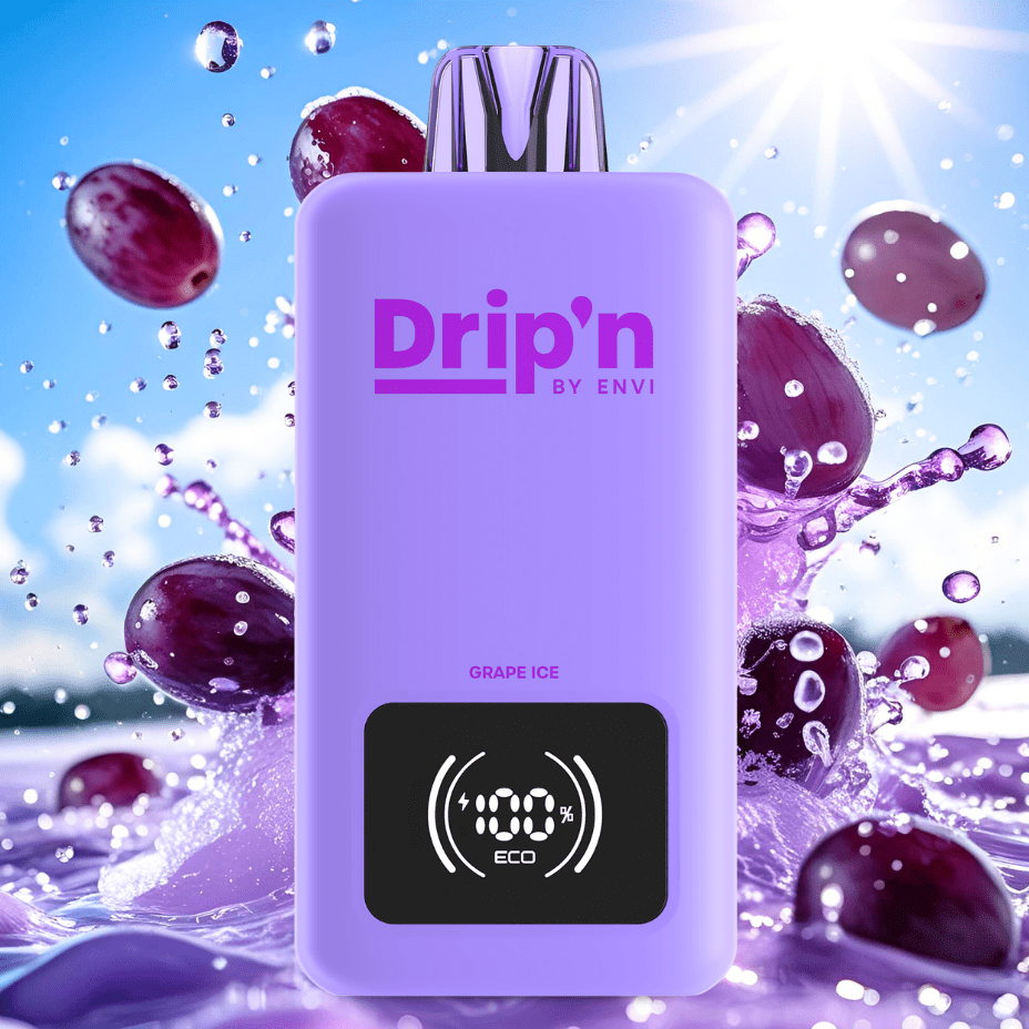 Drip’n by Envi 70K Disposable Vape – Grape Ice - Image 2