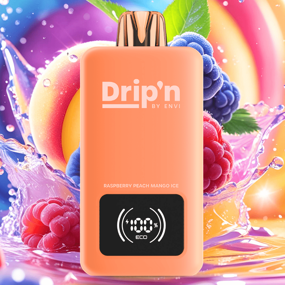 Drip’n by Envi 70K Disposable Vape – Peach Blue Razz Ice - Image 3
