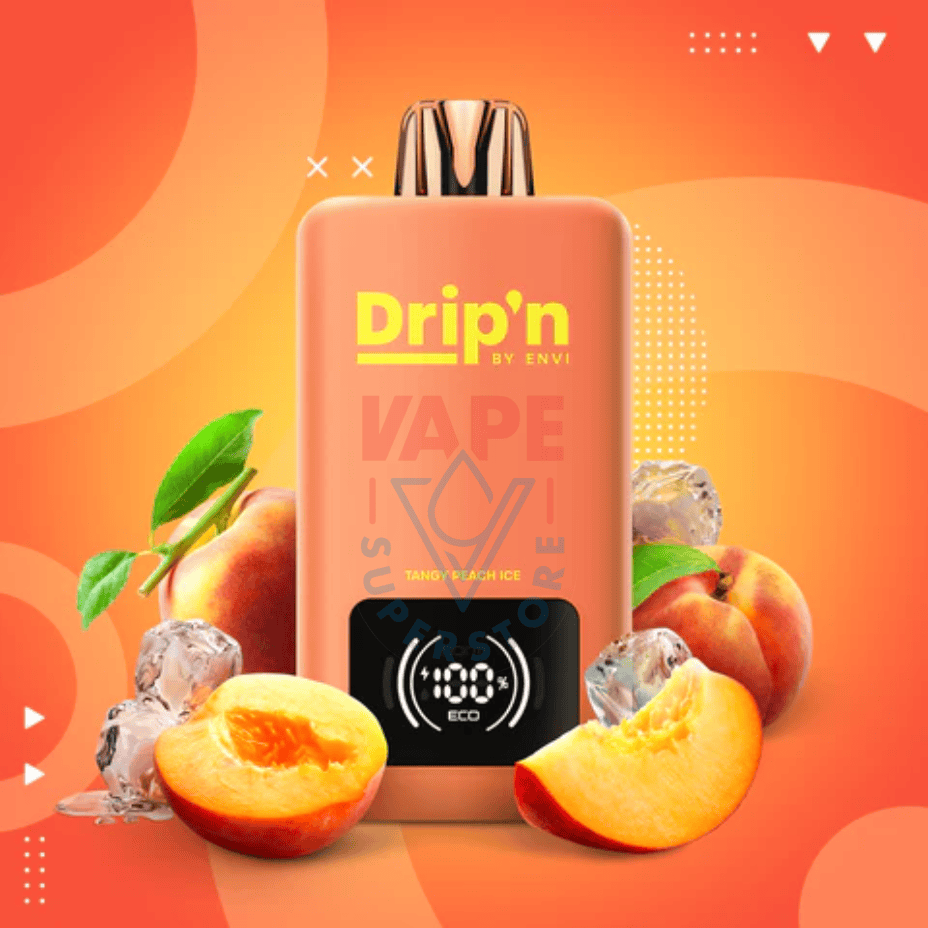 Drip’n by Envi 70K Disposable Vape – Tangy Peach Ice
