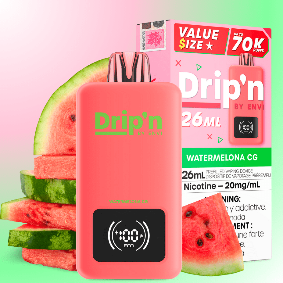Drip’n by Envi 70K Disposable Vape – Watermelona CG