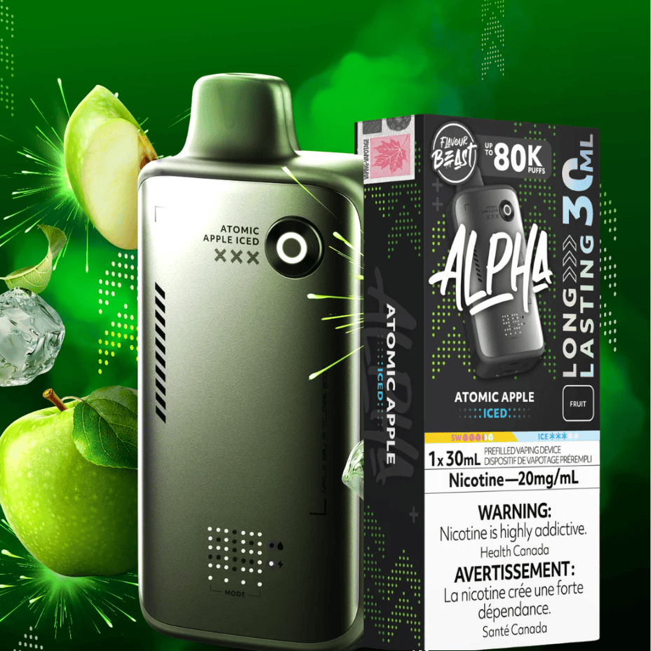 Flavour Beast Alpha 80K Disposable Vape-Atomic Apple Iced