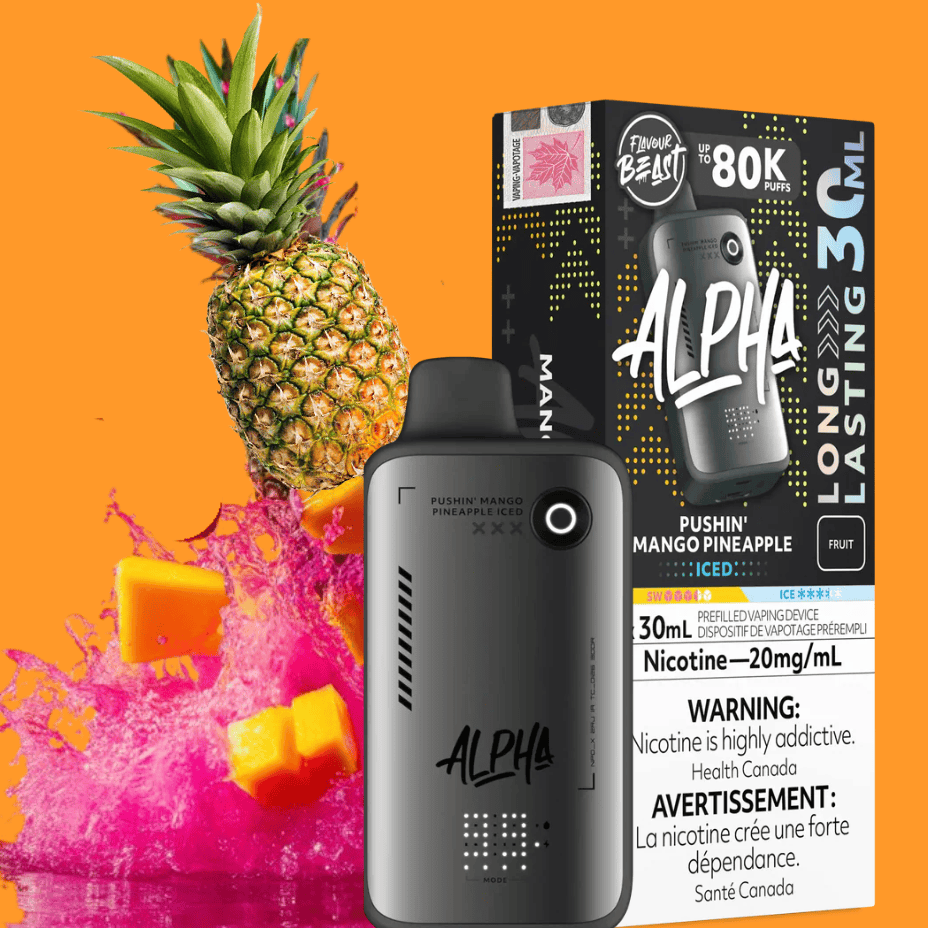 Flavour Beast Alpha 80K Disposable Vape-Pushin Mango Pineapple Iced