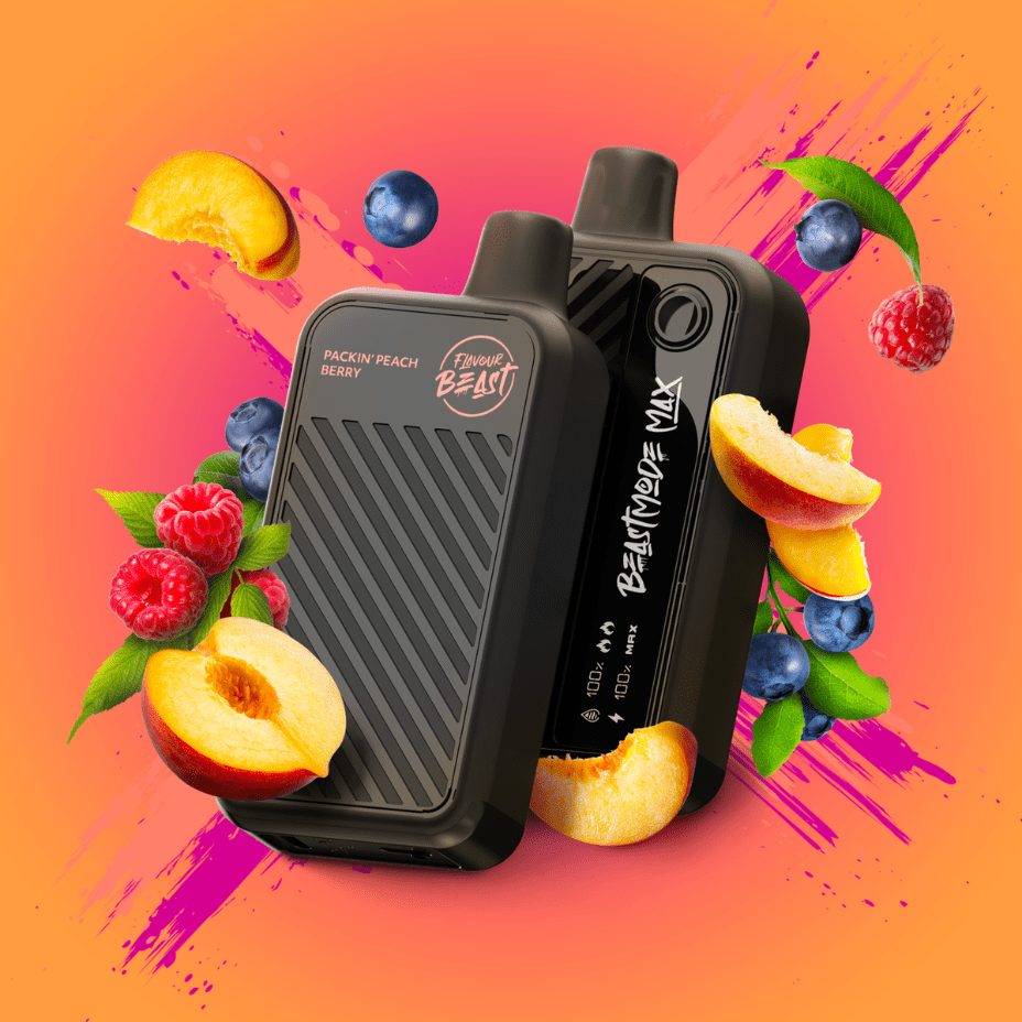 Flavour Beast Beast Mode Max 18k Disposable – Packin’ Peach Berry