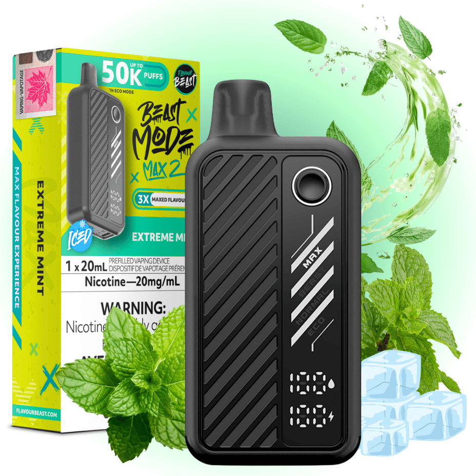 Flavour Beast Beast Mode Max 2 50K Disposable Vape – Extreme Mint - Image 2