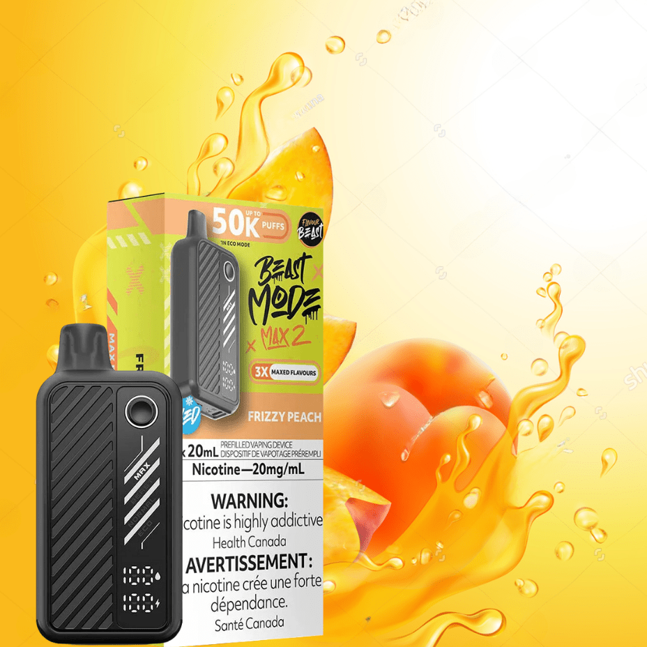 Flavour Beast Beast Mode Max 2 50K Disposable Vape – Frizzy Peach - Image 2