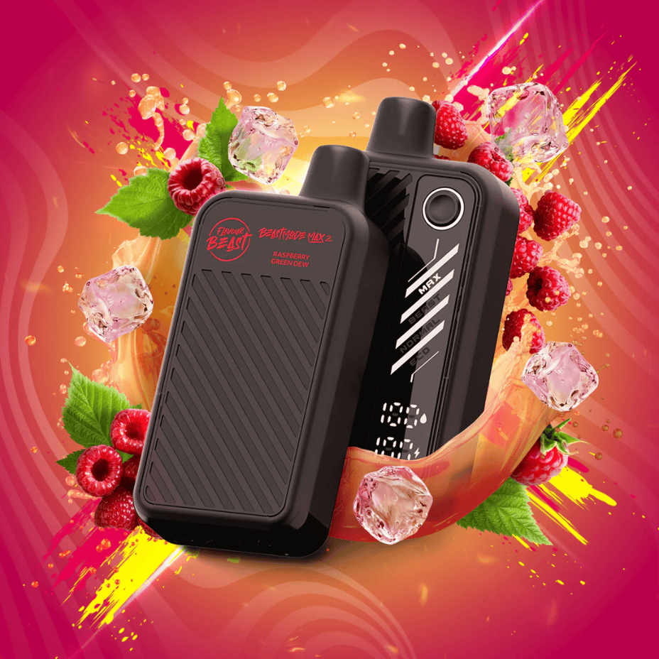 Flavour Beast Beast Mode Max 2 50K Disposable Vape – Raspberry Green Dew